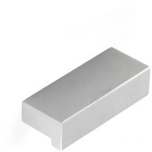 Asa de aluminio con acabado anodizado mate, dimensiones:44x12x18mm adhesivo -