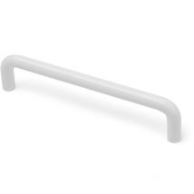 REI - Asa de hierro con acabado blanco, dimensiones:138x10x30mm y entrepuntos:128mm -