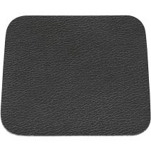 Glasuntersetzer Lederoptik schwarz 10x10cm 4Stück
