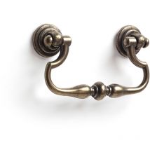REI - Asa en zamak con acabado cuero, dimensiones: 16x83x48mm, entrepuntos: 64mm -