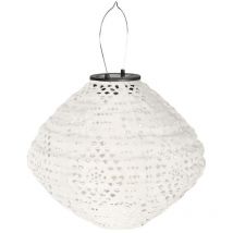 Ebuy24 Laterne wiederaufladbar weiß – Deko-Objekte – trendiges Design – 46-6405112