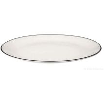 Schwarzer Platzteller – 30 cm – Porzellan – Rund