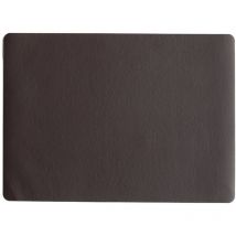 Set de table aspect cuir Asa Chocolat