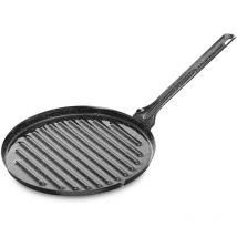 Asadora Acero Laminado Recubierto De Esmalte Ø24cm Negra Vaello