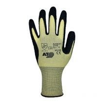 Guanti taglia 9 giallo/nero EN 388 PSA II nylon con lattice naturale ASATEX (Per 12)