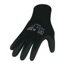 Guanti taglia 8 nero EN 388 PSA II nylon con PU ASATEX (Per 12)