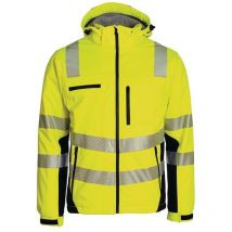 Asatex - Winter-Warnschutzsoftshelljacke Größe l gelb-schwarz
