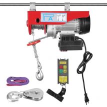 Ascenseur électrique automatique de 850 lbs avec télécommande, boîtier en aluminium épaissi et crochet en acier allié, pour soulever des