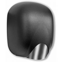 Asciugamani Elettrico con Fotocellula 1100W Vama Ecostream nf Alluminio Nero Goffrato