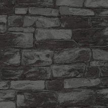 A.s.creations - as Creation Black Wall Metallic Shimmer Wallpaper Vinyl Paste The Wall