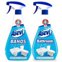 Asevi Bathroom (Banos) Disinfectant Cleaning Spray, Anti-Bacterial Spray 720ml (