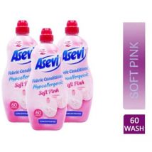 Asevi Fabric Conditioner and Softener Concentrate 1380ml 60W Soft Pink Pack of 1