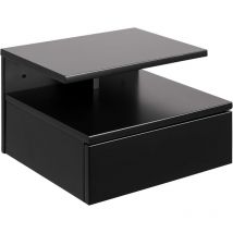 Ashlan Nachttisch 1 Schublade schwarz.