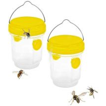 Debuns - Asiatische Hornissenfalle, Wespen- und Hornissenfalle zum Aufhängen im Freien, Hornissenfallen-Set aus Plastikflaschen für den Innenbereich,