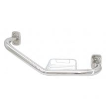 Asidero en ángulo de acero inox brillo.