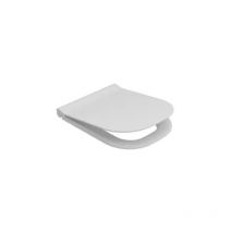Asiento blanco con cierre suave blanco brillo - Ceramica Dolomite Mirto