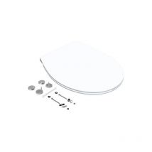 Bemis - Asiento blanco, delgado, extraíble y de cierre suave Click & Clean