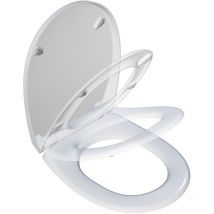 Bemis - Solapa desenganchable con freno de caída plástico termoestable Click & clean blanco