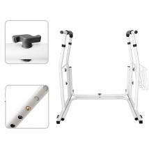 Hengmei - Tapas de wc para adultos Toilet Riser Toilet Support Frame Soporte de inodoro Altura ajustable Ayuda Marco de Seguridad
