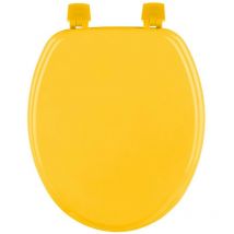Five - Asiento de inodoro amarillo colorama de madera lacada - 5