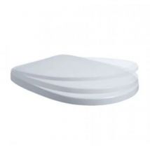 Azzurra - Asiento de inodoro envolvente con cierre suave blanco brillo Ceramica Pratica