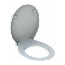 Asiento para inodoro Geberit Renova Comfort, apto para personas con movilidad reducida, antibacteriano, cierre estándar, montaje superior, Blanco