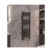 Siena - Aspect 1200 x 400 Straight Towel Radiator - Anthracite - Anthracite