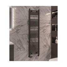 Siena - Aspect 1600 x 400 Straight Towel Radiator - Anthracite - Anthracite
