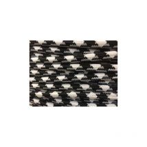 Alambre eléctrico con aspecto de tejido fresco triangular retro vintage blanco/negro