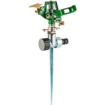 Aspersor circular cabeza de metal sobre estaca