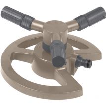 Aspersor rotativo de 3 brazos sobre base