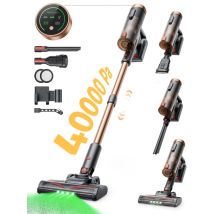 Proscenic - Aspirapolvere A Batteria P11 Ultra - Grande Aspirazione Di 40 Kpa/400 W - Durata Della Batteria Di 40 Minuti - Schermo Led Intelligente