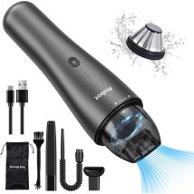 KZQ - Aspirateur à Main, Mini Aspirateur sans Fil Rechargeable & Filtre Hepa Lavable, 7000Pa 70W Aspirateur Voiture Puissant, Convient pour la