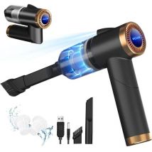 Rnemitery - Aspirateur à Main sans Fil, 9000Pa 120W Mini Puissant 4000 mAh Rechargeable, avec Lampe led Filtre usb Aspirateur de Table pour Maison