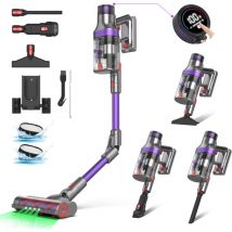 Vicsonic - Aspirateur Balai sans Fil Puissant 580W/48Kpa Dual-Cup oled Ecran Tactile Jusqu'à 65Mins Aspirateur Pliable à 180° Lumière led