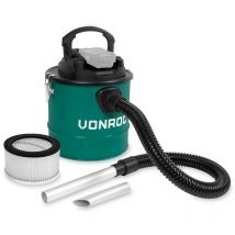 VONROC Aspirateur à cendres sans fil VPower 20V - Réservoir 12L - Filtre HEPA – Sans batterie ni chargeur rapide