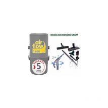 Aspirateur central Airflow 1400 garantie 5 ans (jusqu'à 180 m²) + trousse inter 9 ml + 8 accessoires + 1 kit de nettoyage micro offert