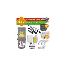 Aspirateur central Airflow 2100 garantie 5 ans + flexible rétractable 12 m + poignée marche/arrêt + 7 accessoires + kit 1 prise retraflex + kit prise