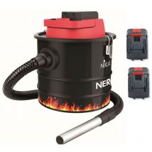 Niklas - Aspirateur et souffleur de cendres 18V Cuve 10L + 2 Batteries lithium 18V- 2.0ah