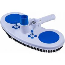 Aspirateur de Piscine, Aspirateur à Jet de Piscine Portable, Tête de Brosse de Nettoyage de Piscine, Tête de Balai Aspirant à roulettes avec brosses