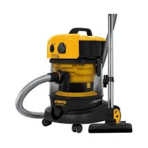 Vito - Aspirateur Plâtres Eau et Poussières 1200W Cuve 25L Professionnel Chantier Atelier