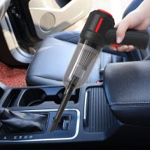 Cyslmuk - Aspirateur de voiture puissant, aspirateur à main sans fil, aspirateur de bureau rechargeable avec filtre lavable
