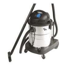 Aspirateur eau et poussière 1400w cuve inox 50l prise électrique NIKLAS