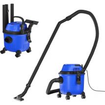 Aspirateur Eau et poussière 3 en 1 avec Fonction de Soufflage, Nettoyant pour Sols Durs 15 Litres, moteur 800W, Aspirateur à Roues Mobiles, Idéal