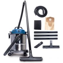 Scheppach - Aspirateur Eau et poussière NTS20 - 1200W - Multi-usages - Cuve de 20L - 20000Pa de Puissance d'aspiration - Fonction Soufflerie - Kit