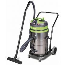 Cleancraft - Aspirateur sans sac industriel 1150W, 62L (eau et poussière) wetcat 262 iet