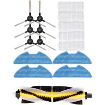 Staubsaugerteile 5x Filter 3x Bürsten 1x Seitenhauptbürsten 4x Mopp-Reinigungswerkzeug für Proscenic 811GB 911S