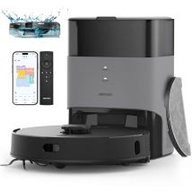 Airrobo - Aspirateur Robot Laveur 3 en 1 T20+, 3200mAh, Navigation lds Intelligente Laser 2600Pa, Cartes pour Sols Multiples, pour Les sols,Tapis,