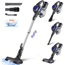 Daynee - Aspirateur Sans Fil 25000pa Puissant 4 en 1, Autonomie Aspirateur Balai avec 50 Min d'Utilisation & Batterie Amovible, Lumière led,