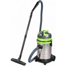 Cleancraft - Aspirateur sans sac industriel 2300W, 33L (eau et poussière) wetcat 133 ir